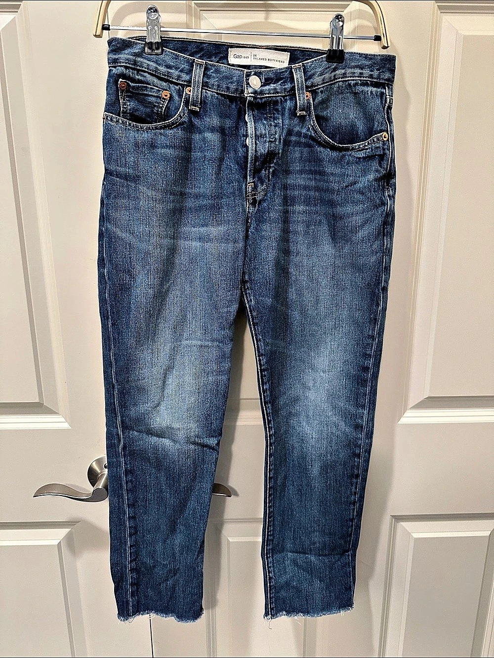 Gap Relaxed Boyfriend Jeans in Blue Waist 26